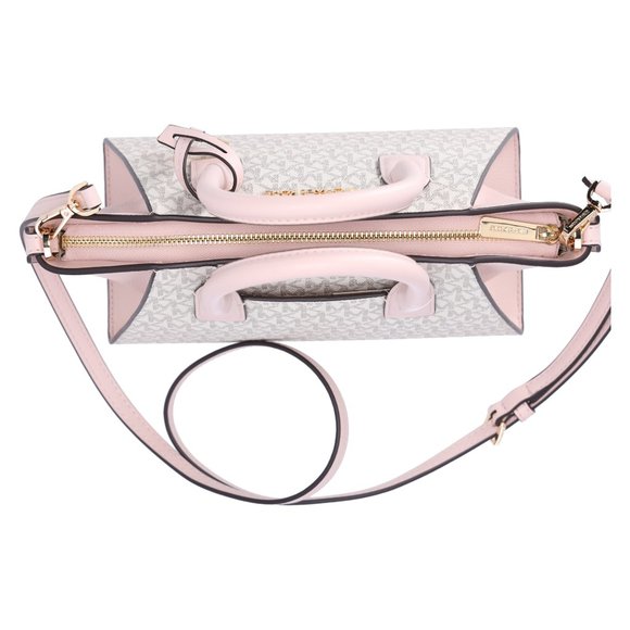 Michael Kors Avril Small Logo Top-Zip Satchel - Picture 12 of 13